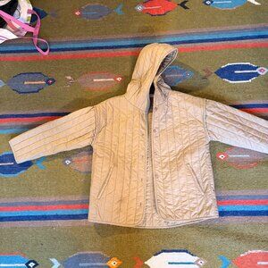 Excellent Condition Micaela Greg XS Quilted Tan or Khaki or Button Down Jacket